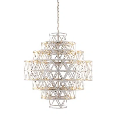 Eichholtz 160 Light-clinton Chandelier In Nickel,nickel