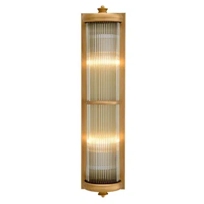 Eichholtz 2 Light-glorious Xl Wall Lamp In Antique Brass