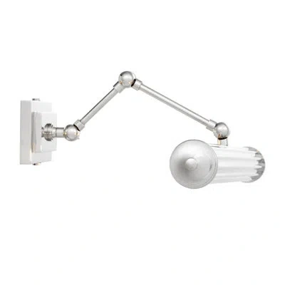 Eichholtz 2 Light-luca L Wall Lamp In Nickel