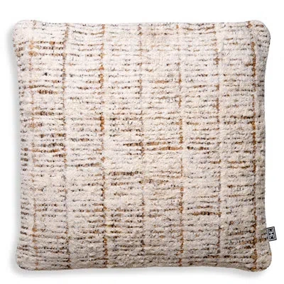 Eichholtz Amon Jute Blend Throw Pillow Cover & Insert In Ivory,brown