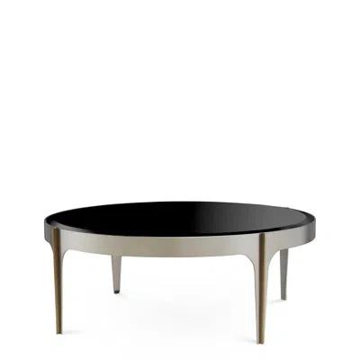 Eichholtz Artemisa Glass Top Single Coffee Table In Black