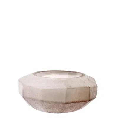Eichholtz Avance Glass Contemporary Decorative Bowl In Sand