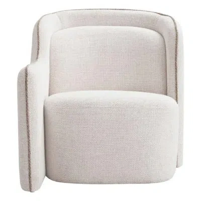 Eichholtz Barrier Upholstered Accent Chair In Lyssa Off-white