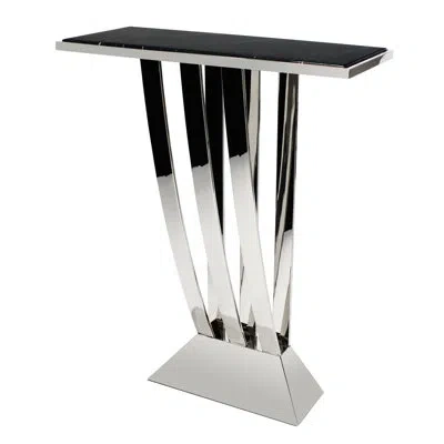 Eichholtz Beau Deco 28" Console Table In Silver