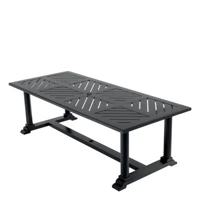 Eichholtz Bell Rive Lacquer Dining Table In Black