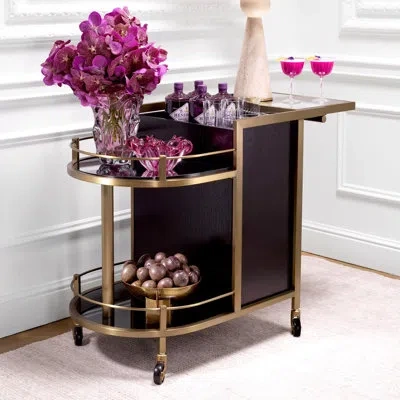 Eichholtz Bellini Bar Cart In Silver