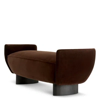Eichholtz Bench Stirling Sonoma Brown Velvet