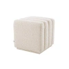 Eichholtz Bente Accent Stool In Cream Polyester