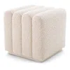 Eichholtz Bente Boucle Cream Stool In Boucle Cream