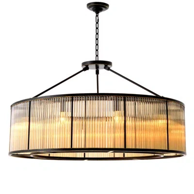 Eichholtz Bernardi 10 - Light Chandelier In Bronze Highlight