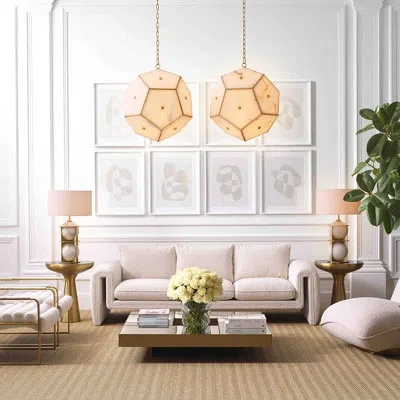 Eichholtz Bevilacqua 6-light Unique / Statement Geometric Pendant In Gold