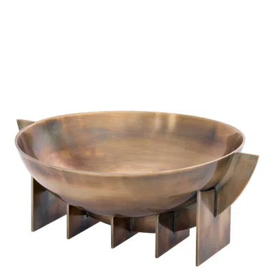 Eichholtz Bismarck Stainless Steel Decorative Bowl In Brass