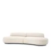 Eichholtz Bjorn 2 Piece Sectional In Boucle Cream