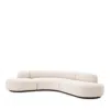 Eichholtz Bjorn 3 Piece Sectional In Boucle Cream