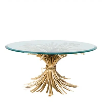 Eichholtz Bonheur Pedestal Coffee Table In Clear