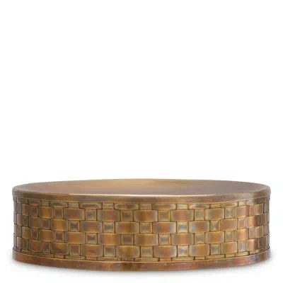 Eichholtz Bowl Lausanne Vintage Brass Finish In Brown
