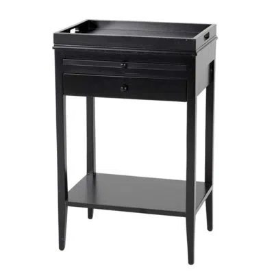 Eichholtz Broomer End Table With Storage In Black