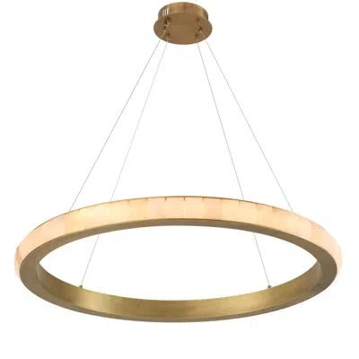 Eichholtz Cabildo Led Round / Oval Chandelier In Antique Brass