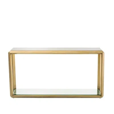 Eichholtz Callum 59" Console Table In Brushed Brass