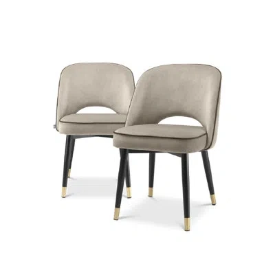 Eichholtz Cliff Side Chair (2) In Beige