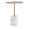 Eichholtz Cole Side Table In Gold/white