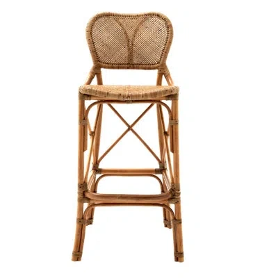 Eichholtz Colony Rattan 41" Bar Stool In Brown