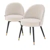 Eichholtz Cooper Dining Chair, Set Of 2 In Cream