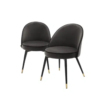 Eichholtz Cooper Side Chair (2) In Dark Gray