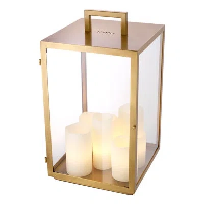Eichholtz Debonair Metal Novelty Lamp In Antique Brass;antique Brass