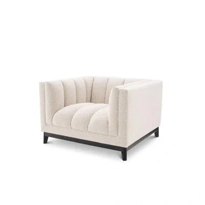 Eichholtz Ditmar Accent Chair In Boucle Cream