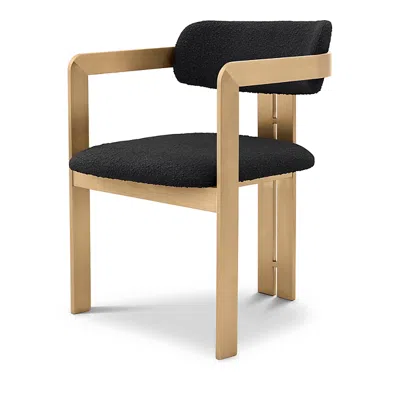 Eichholtz Donato Dining Chair In Brass/black