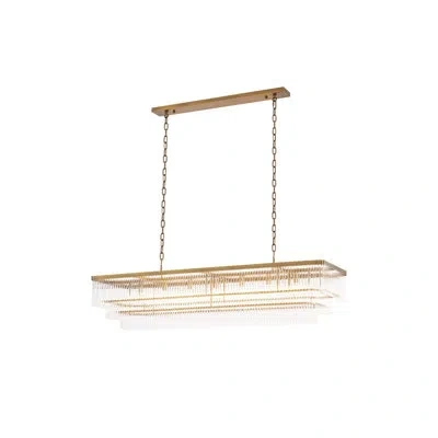 Eichholtz East Chandelier In Antique Brass