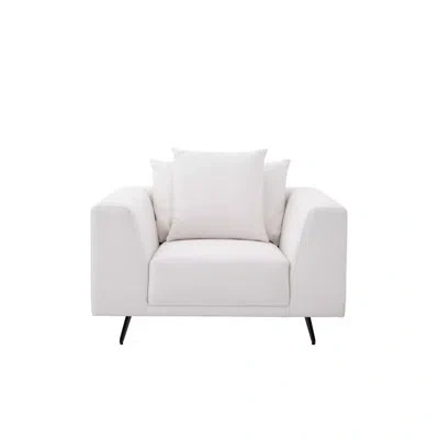 Eichholtz Endless Accent Chair In Avalon White Polyester Blend