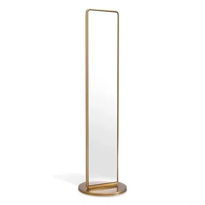 Eichholtz Floor Mirror Novo In Brushed Brass