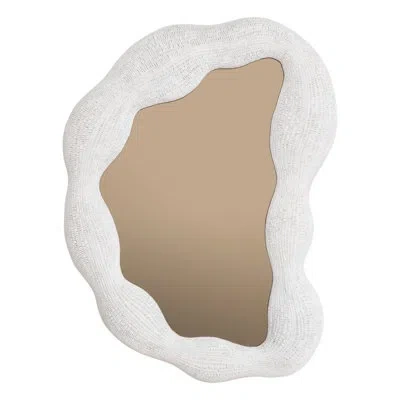 Eichholtz Genta S Fiber Resin Accent Mirror In White