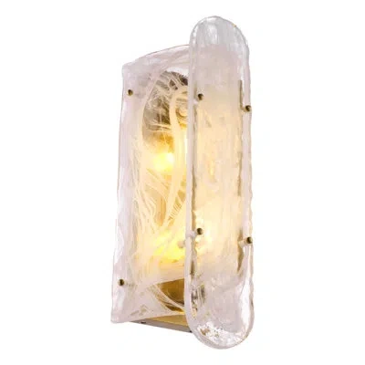 Eichholtz Ginnis Flush Mounted Sconce In Antique Brass