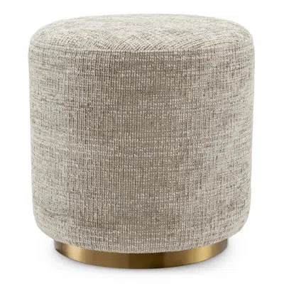 Eichholtz Greer Metal Accent Stool In Neutral