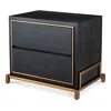Eichholtz Hazel Nightstand In Charcoal Gray