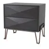 Eichholtz Highland Bedside Table In Charcoal Brown