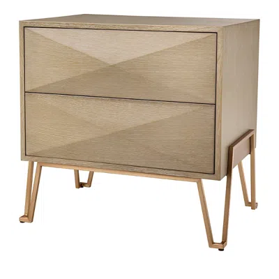 Eichholtz Highland Bedside Table In Washed Oak