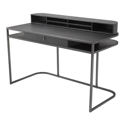 Eichholtz Highland Desk In Charcoal Brown