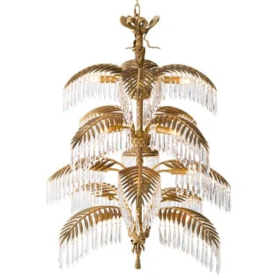 Eichholtz Hildebrandt 16 - Light Novelty Tiered Chandelier In Vintage Brass