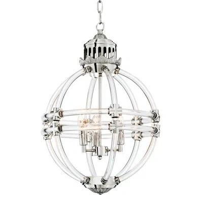 Eichholtz Impero 4 Light Chandelier In Silver