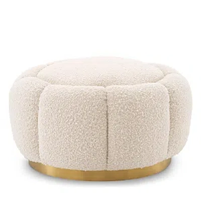 Eichholtz Inger Swivel Ottoman In White