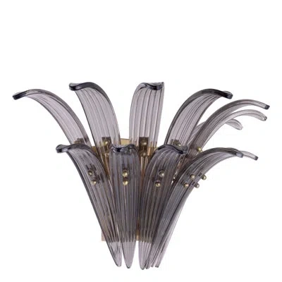 Eichholtz Italo Wall Sconce In Colorful Glass;light Brushed Brass