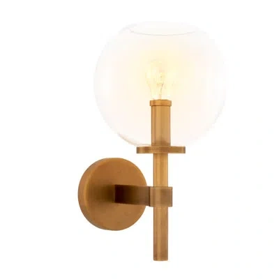 Eichholtz Jade 1-light Wallchiere In Antique Brass