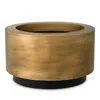 Eichholtz Jasper Round Planter In Brass