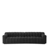 Eichholtz Kelly 2 Piece Sectional In Boucle Black