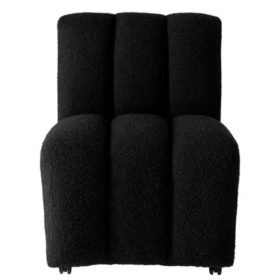 Eichholtz Kelly Upholstered Slipper Chair In Black