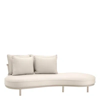 Eichholtz Laguno 86.61" Wide Outdoor Curved Patio Sofa With Cushions In Beige